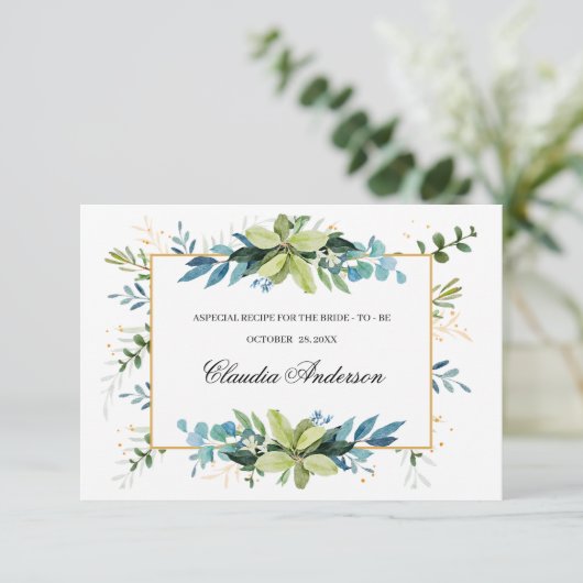 Brautparty-Rezeptur für Aquarellpflanzen (Stehend Vorderseite)