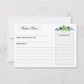 Brautparty-Rezeptur für Aquarellpflanzen (Rückseite)