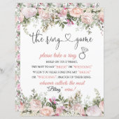 Brautparty Ring Game Instructions Signieren (Vorne/Hinten)