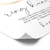 Brautparty Ring Jagd Poster (Ecke)