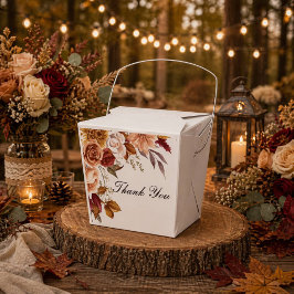BRAUTPARTY ROMANTISCHE HERBSTFARBEN GESCHENKSCHACHTEL