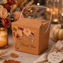 BRAUTPARTY ROMANTISCHE HERBSTFARBEN GESCHENKSCHACHTEL