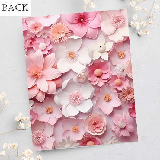 Brautparty Rosa Blume Haushaltseinladung Flyer