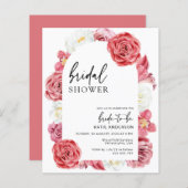 Brautparty Rosa Blumenbogen (Vorne/Hinten)