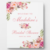 Brautparty Rosa Blush Fotoplatte (Vorderseite)