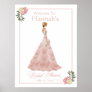 Brautparty Rosa Blush Poster
