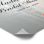 Brautparty Rosa Blush Poster (Ecke)