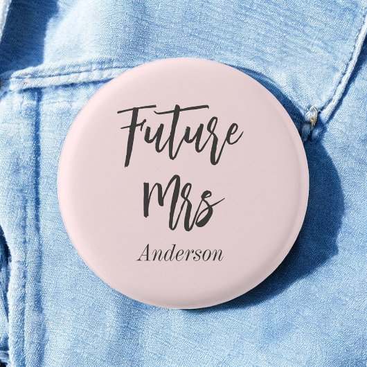Brautparty-Rosa Future Mrs. Button