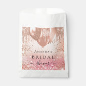 Brautparty Rosa Goldballons Geschenktütchen (Vorderseite)