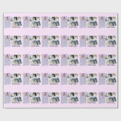 Brautparty Rosa Lila Geschenkwrake Geschenkpapier (Flach)