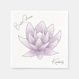 Brautparty Rosa Lotus Serviette