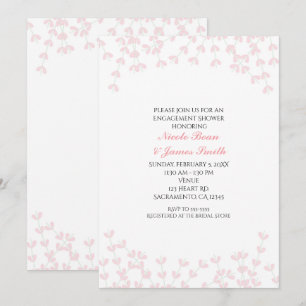 Brautparty Rosa luftige rustikale Reben Einladunge Einladung