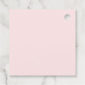 Brautparty Rosa Minimalistisch Geschenkanhänger (Rückseite)