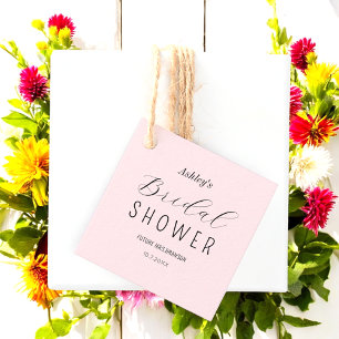 Brautparty Rosa Minimalistisch Geschenkanhänger