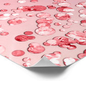 Brautparty Rosa Rosa Gold Glitzer Empfang Poster (Ecke)