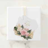 Brautparty Rosa Roses personalisieren Geschenkanhänger (Beispiel)