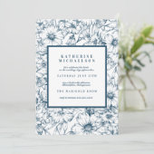 Brautparty | Rosa Ruffle Tulips Einladung (Stehend Vorderseite)