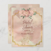 Brautparty Rosa Satin Rose Gold Rahmen (Vorne/Hinten)