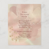 Brautparty Rosa Satin Rose Gold Rahmen (Rückseite)