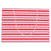 Brautparty Rosa Streifen Große Geschenktüte (Rückseite)