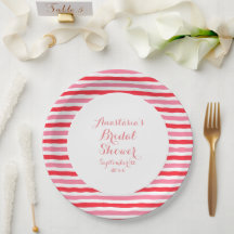 Brautparty Rosa Streifen