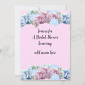 Brautparty Rosa und Blume Blüte Einladung (Vorderseite)
