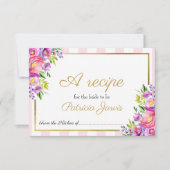 Brautparty Rosa und Foil Gold Blumenrezeptur (Vorderseite)