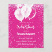 Brautparty Rosa-Weißballon (Vorderseite)