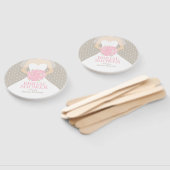 Brautparty Rosa weißes Kleid Sonderventilatoren Fächer (Non-assembled)