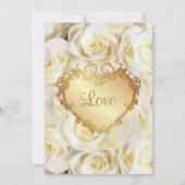 Brautparty Rose Einladung (Rückseite)