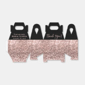 Brautparty Rose Gold Glitzer Danke, Black Geschenkschachtel (Ungefaltet)