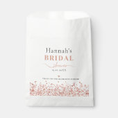 Brautparty Rose Gold Glitzer Elegante Tasche Geschenktütchen (Vorderseite)