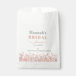 Brautparty Rose Gold Glitzer Elegante Tasche Geschenktütchen