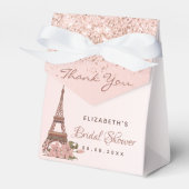 Brautparty Rose gold Paris vielen Dank Geschenkschachtel (Vorderseite)