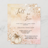 Brautparty Rose Gold rustikaler Kürbis fallen (Vorne/Hinten)