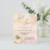 Brautparty Rose Gold rustikaler Kürbis fallen (Stehend Vorderseite)