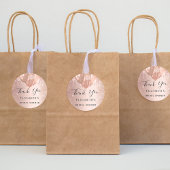 Brautparty Rose Goldballons Danke Runder Aufkleber