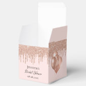 Brautparty Rose Goldene Glitzer-Ballons Geschenkschachtel (Geöffnet)