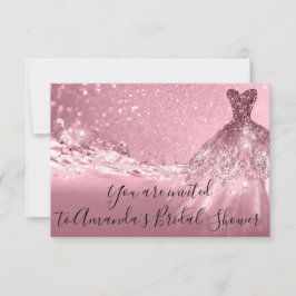 Brautparty Rose Rosa Kleid Glitzer Ozean Einladung