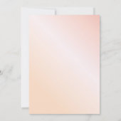 Brautparty Rose Rosa Rosa Gegel Einladung (Rückseite)