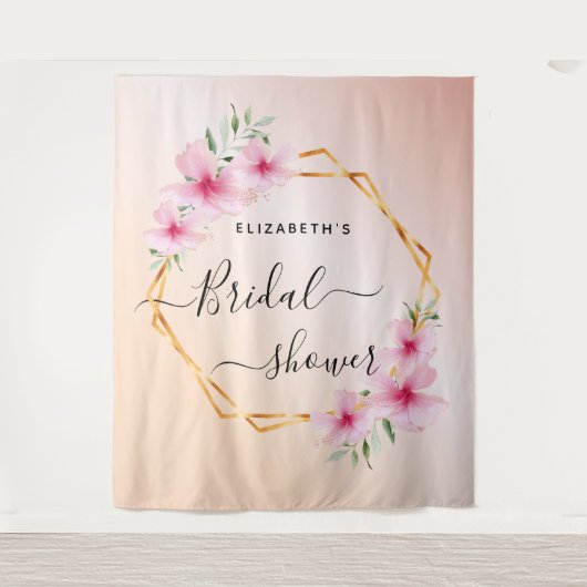 Brautparty Rose Rosa Rosa Rosa Wandteppich (Vorderseite)