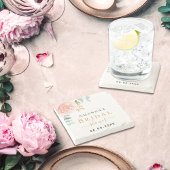 Brautparty Rose Steinuntersetzer