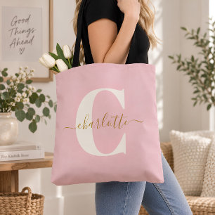 Brautparty Roségold Monogramm Vorname Tasche