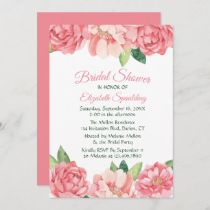 Brautparty Roses Roses Blume Einladung