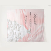 Brautparty rot rosa Brautkleid Name Wandteppich (Vorderseite (Horizontal))