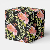 Brautparty Roter Blumengarten Geschenkschachtel (Rückseite)