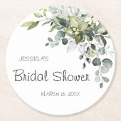 Brautparty Round Paper Untersetzer (Vorderseite)