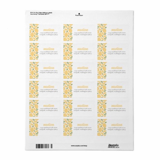 Brautparty-Rücksendeadresse Adressaufkleber (Vorne)