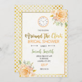 Brautparty rund um die Uhr Einladung (Vorne/Hinten)