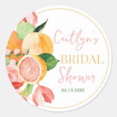 Brautparty Runder Aufkleber (Vorderseite)